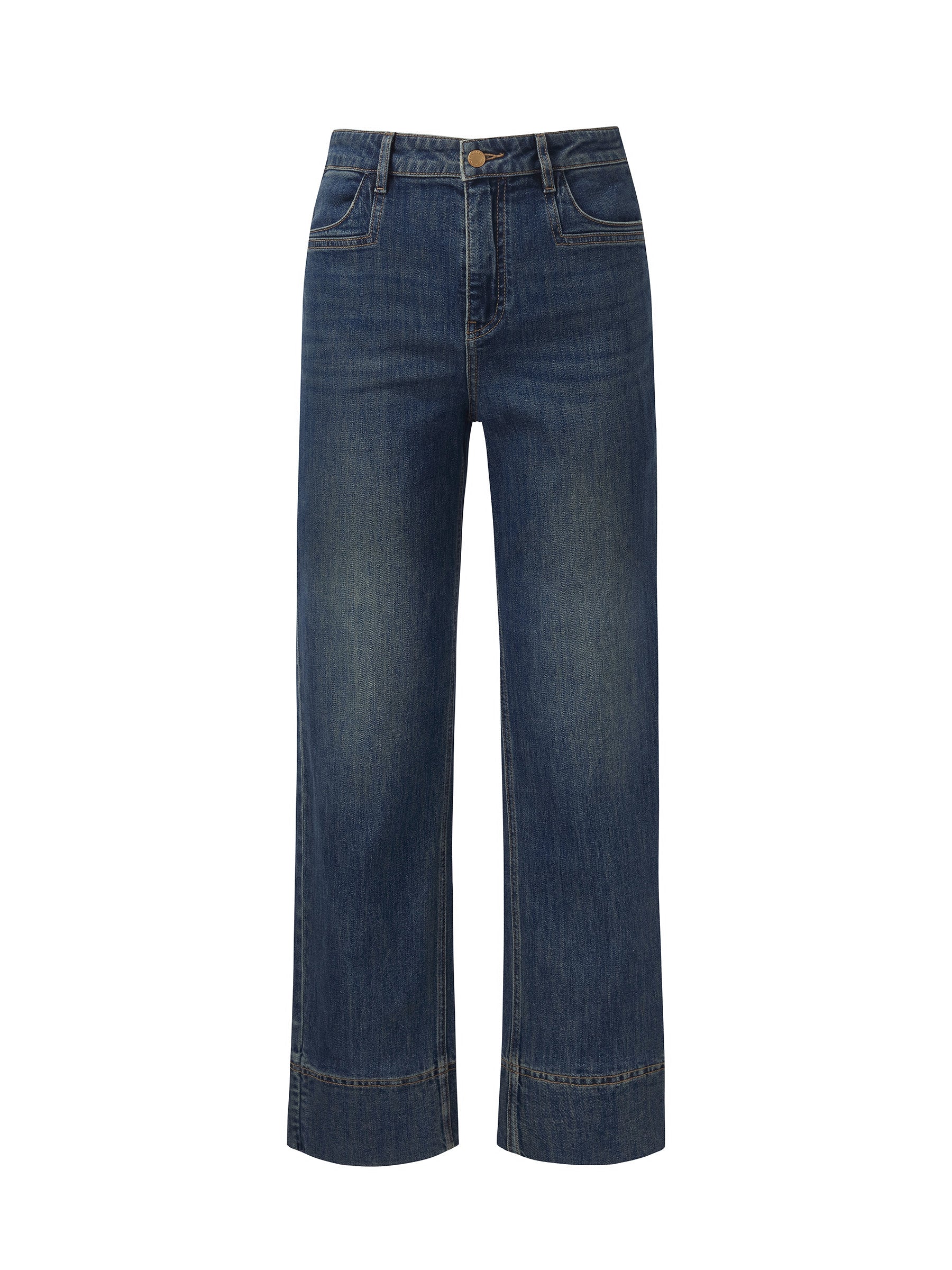 Denim Women Ankle-Length Cuffed Jeans - Image 7