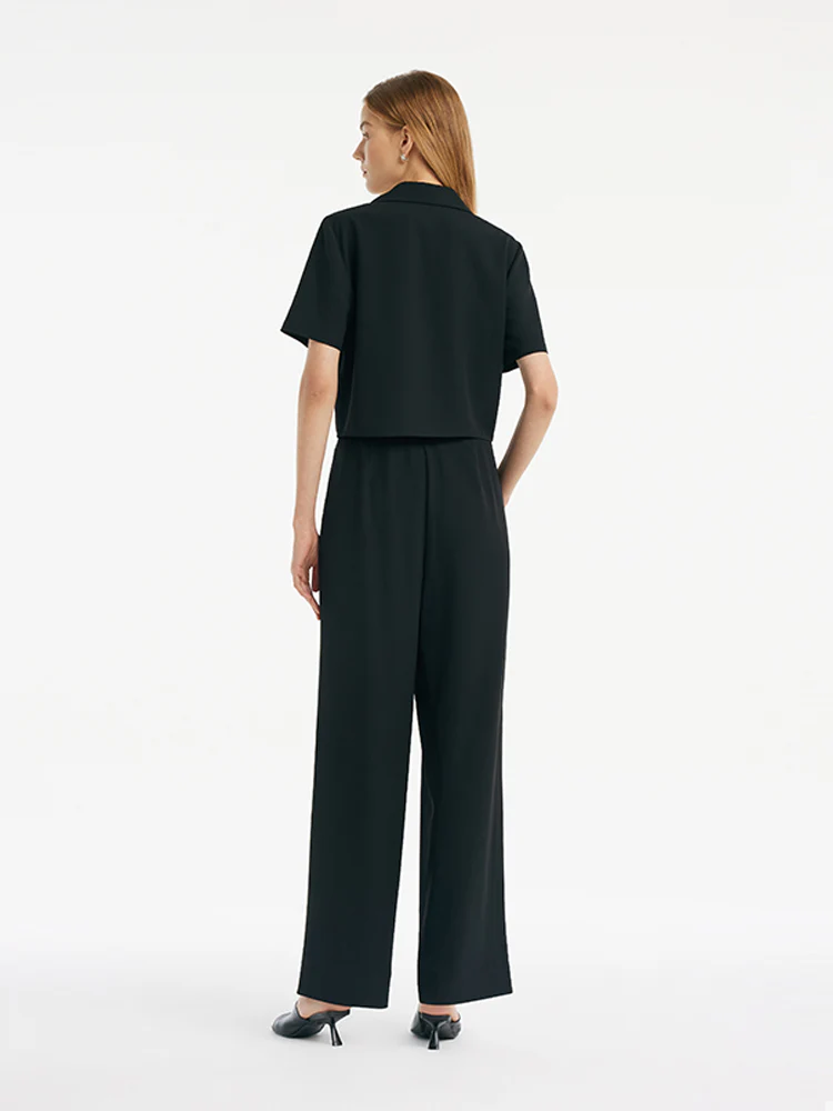 Double-Breasted Blazer And Pants Two-Piece Set - Image 4
