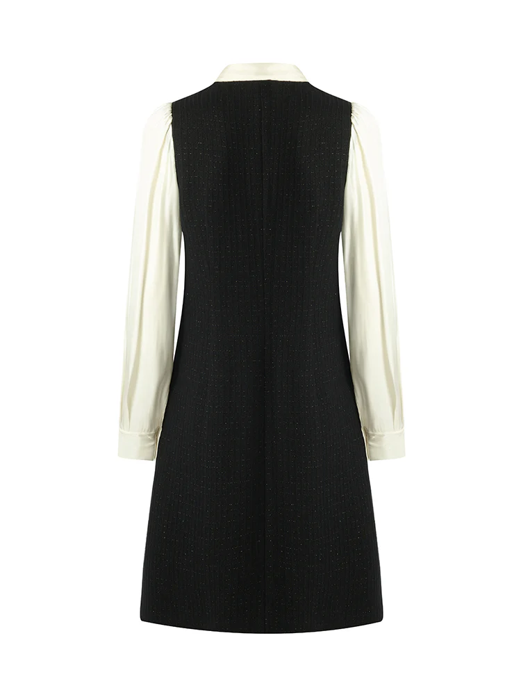Double-Layer Patchwork Women Mini Dress - Image 9