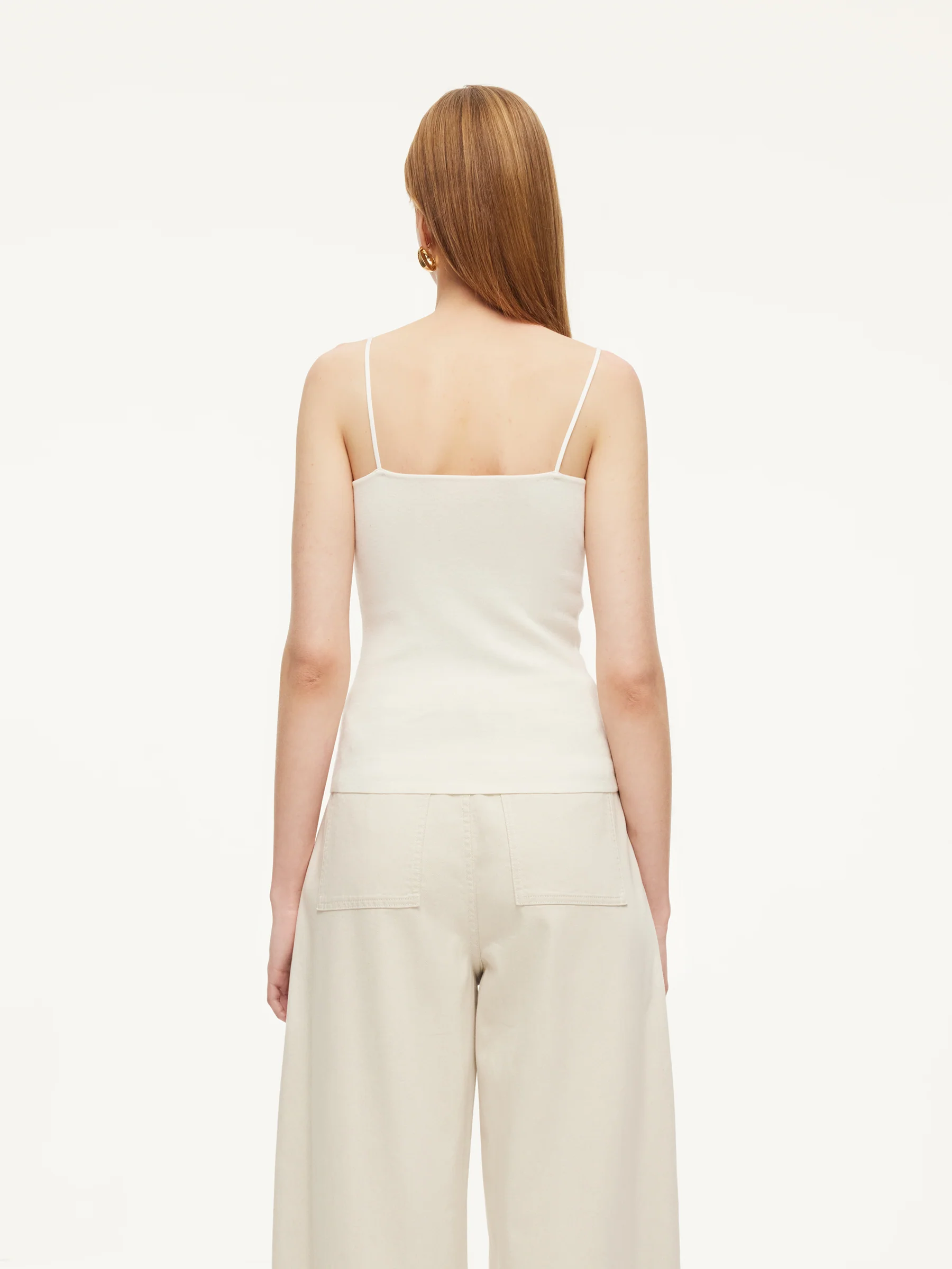 [Preview] Elastic Straps Women Knit Camisole - Image 4