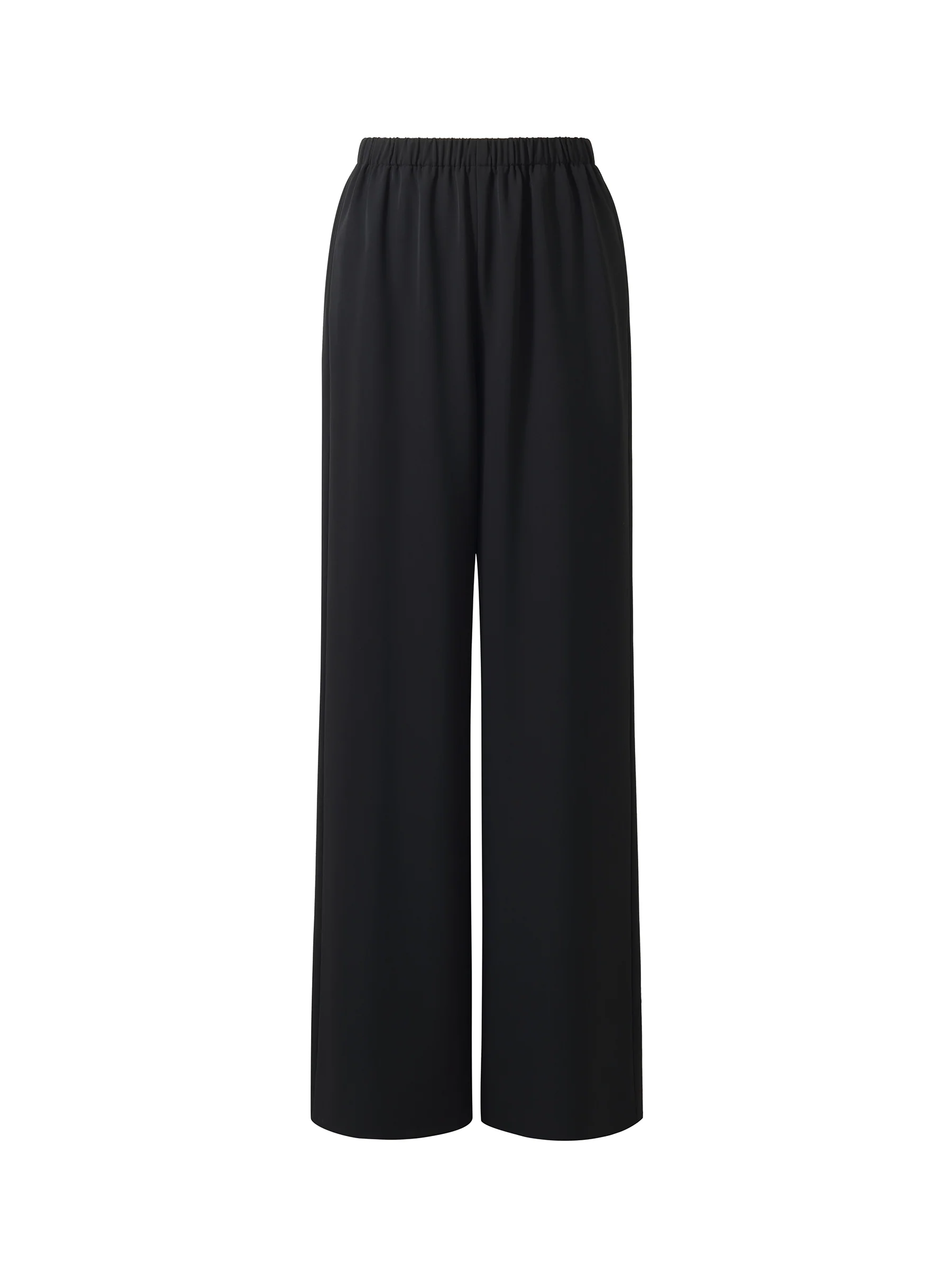 Elastic Waist Stretch Women Loose Straight Leg Pants - Image 6