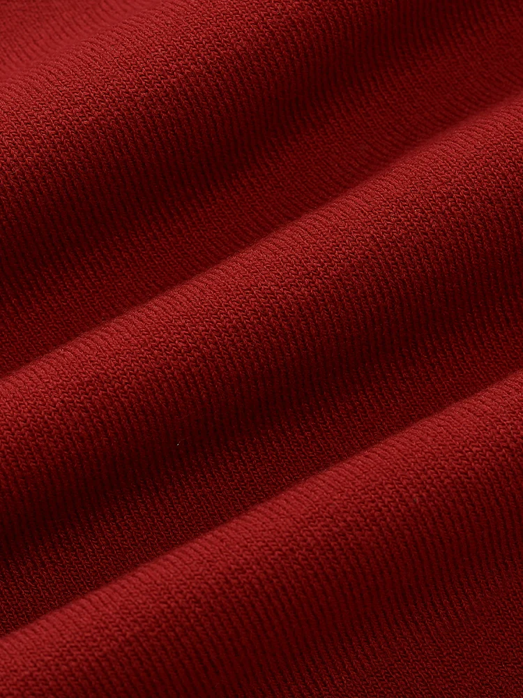 Fitted Double-Breasted V-Neck Mini Dress - Image 32