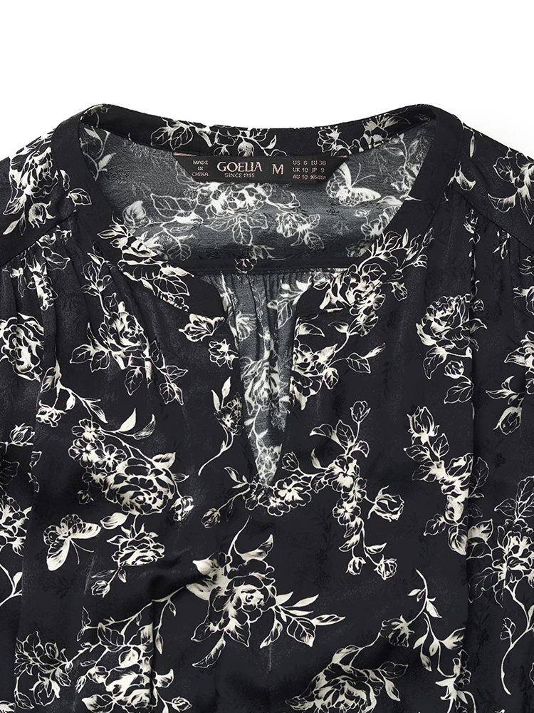 Floral Print Gathered Waist Women Maxi Dress - Image 5