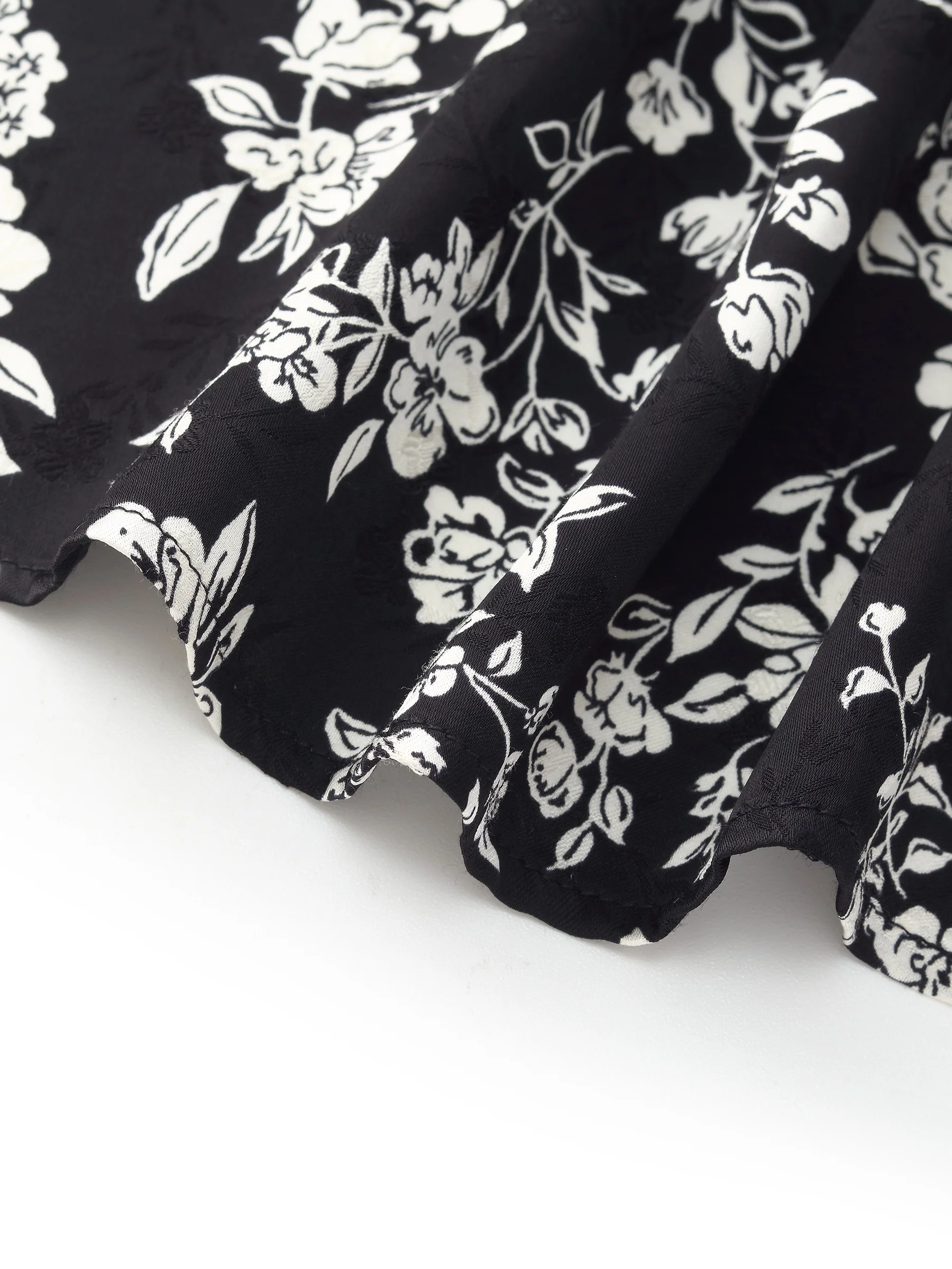 Floral Print Twist Front Women Midi Dress - Image 9