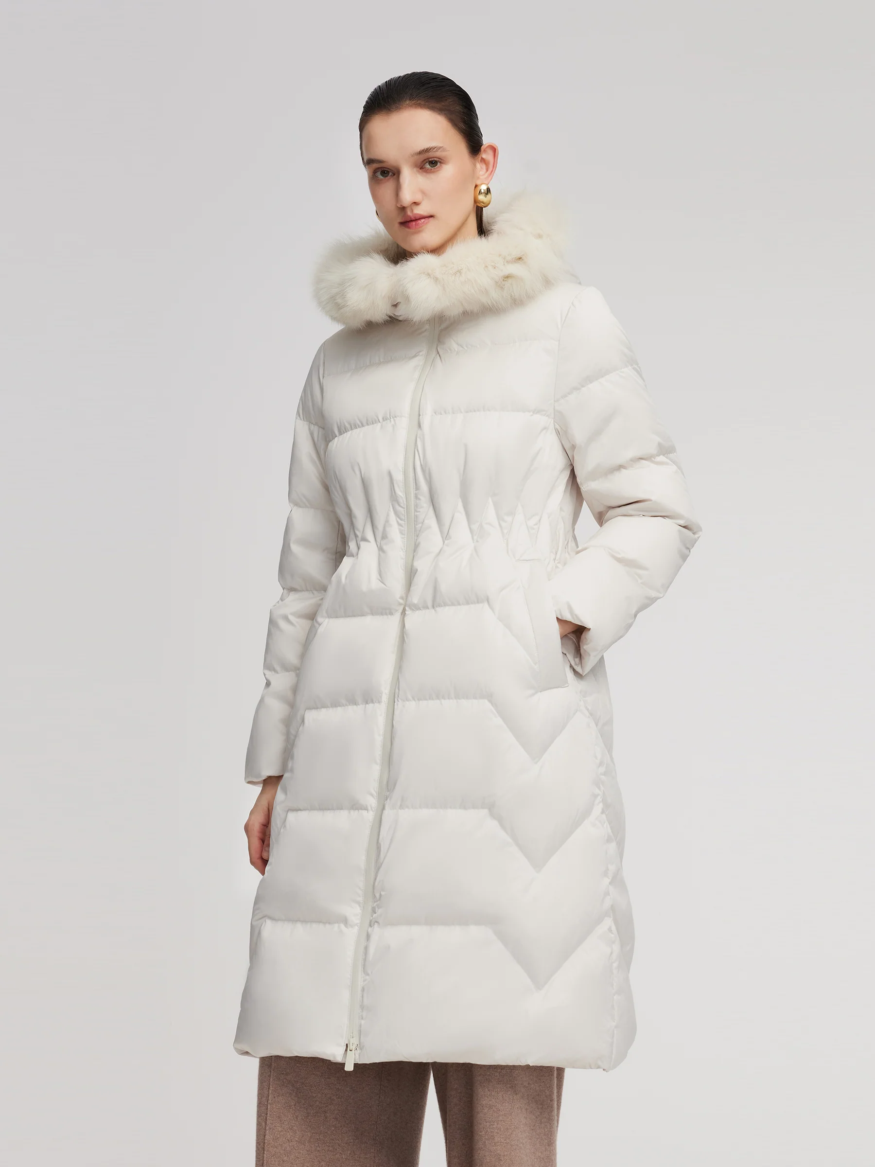 Gathered Waist Goose Down Garment - Image 10