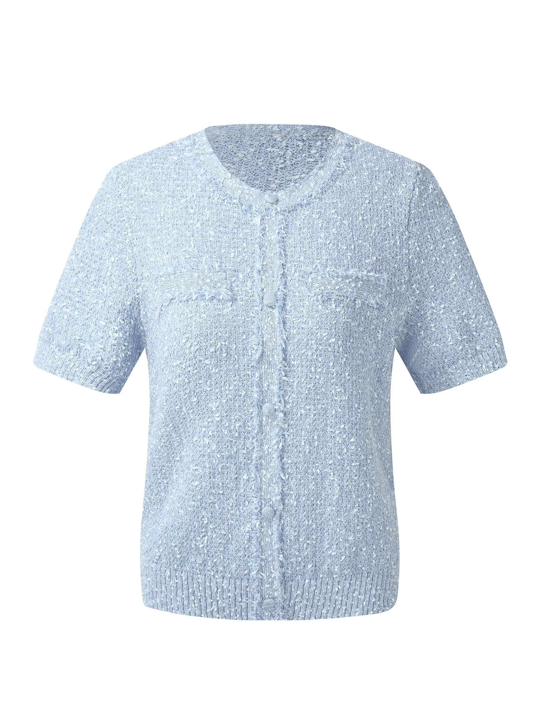 Frayed Edge Women Knit Top - Image 10