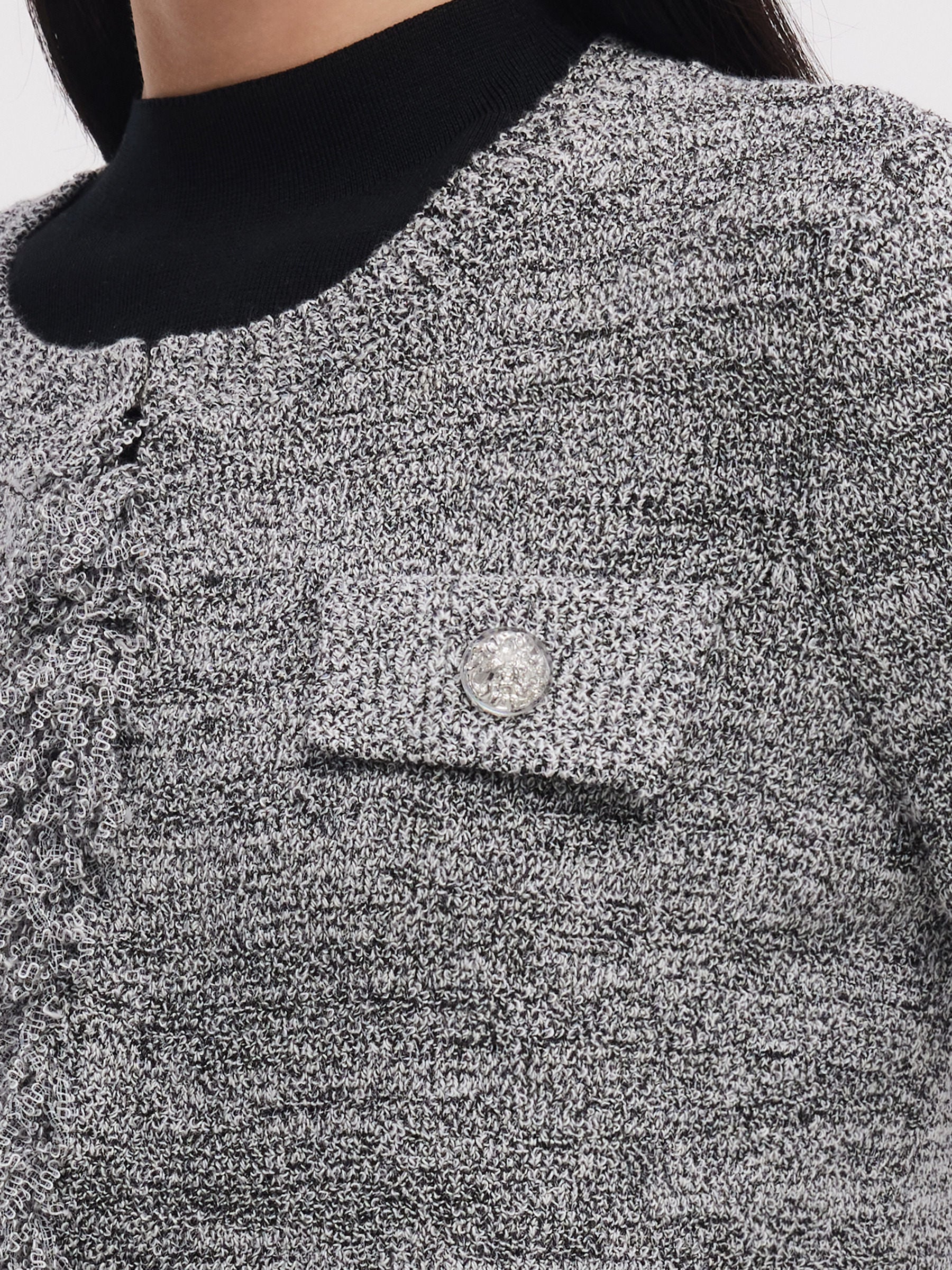 Fringe Trim H-Line Women Cardigan - Image 6