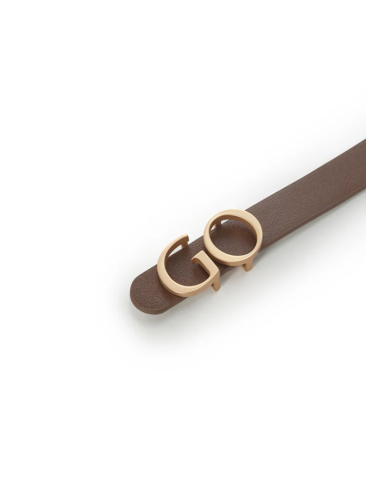 GO Letter Small Size Women Leather Belt - Image 4