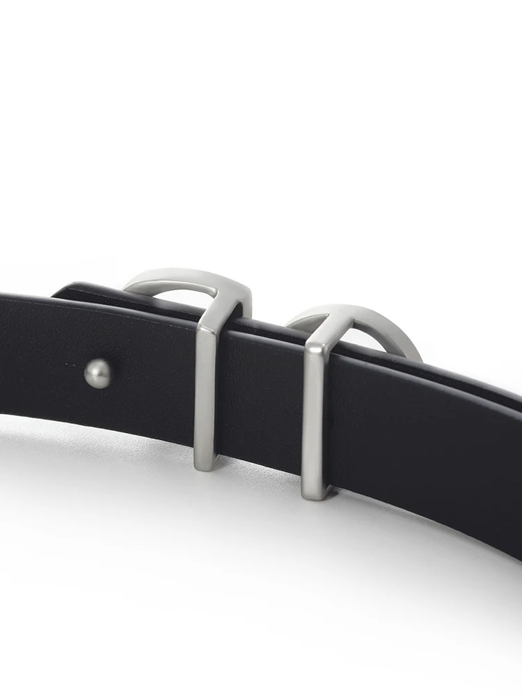 GO Letter Small Size Women Leather Belt - Image 9