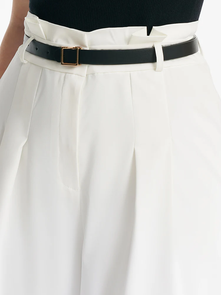 High-Waisted Mid-Calf Women Wide Leg Pants - Image 11
