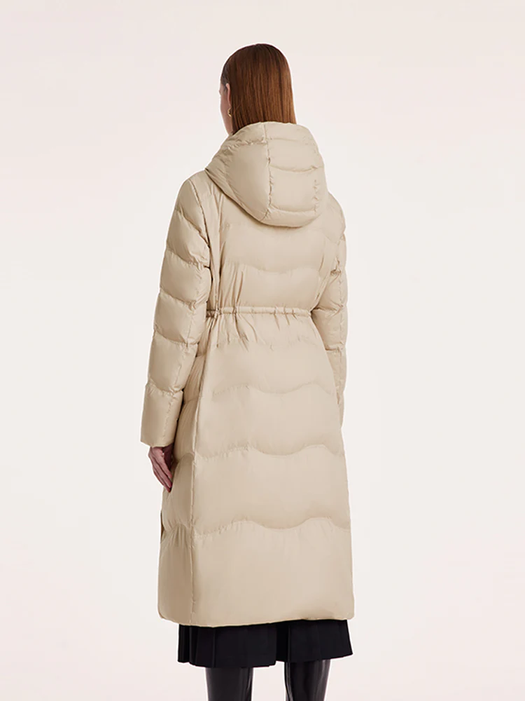 Hooded Long Goose Down Garment - Image 6