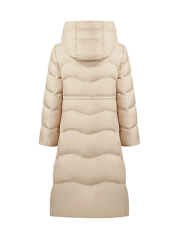 Hooded Long Goose Down Garment - Image 9