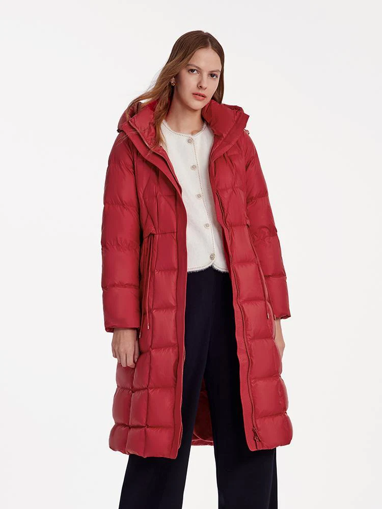 Hooded Pleated Goose Down Garment - Image 4