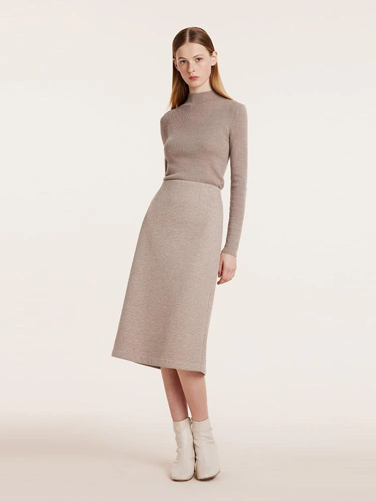 Knit A-Line Half Women Skirt - Image 2