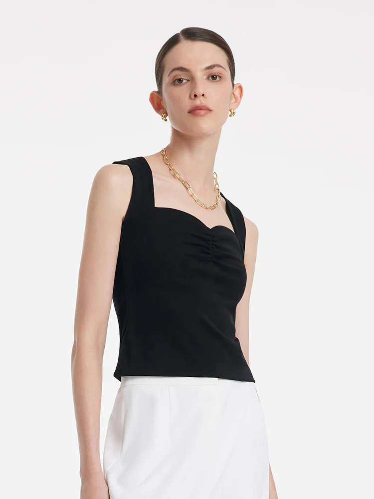 Knitted Camisole With Detachable Chest Pads - Image 2