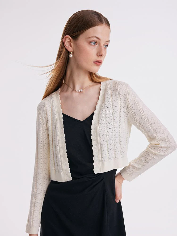 Cardigan And Slip Midi Work Dress Two-Piece Set - Image 5