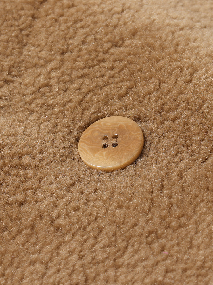 Lamb Wool Oversized Teddy Coat - Image 14
