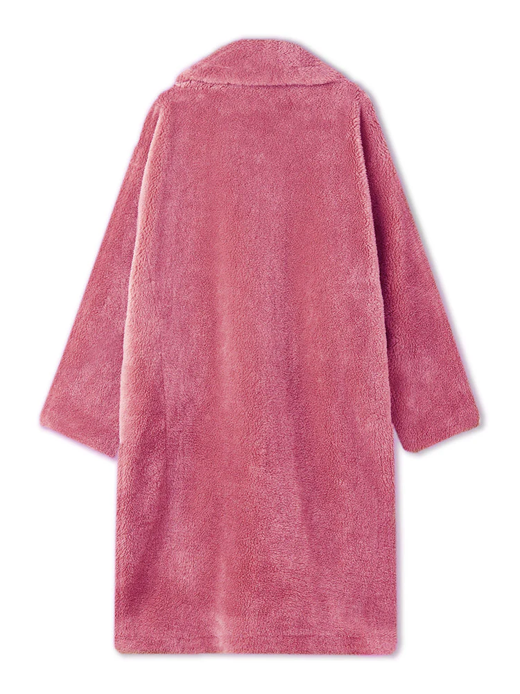 Lamb Wool Oversized Teddy Coat - Image 16