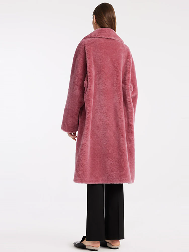 Lamb Wool Oversized Teddy Coat - Image 5