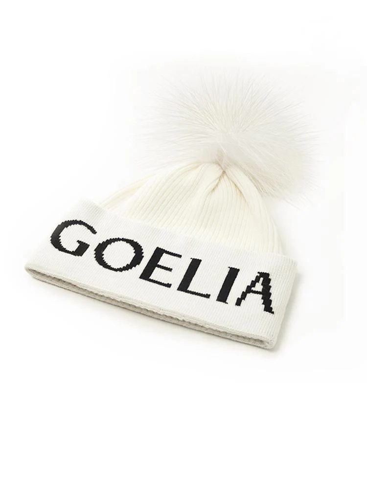 Letter Jacquard Knitted Hat - Image 8