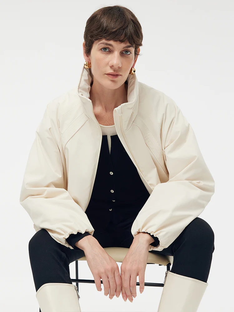 Lightweight Hooded Goose Down Parka - Image 2