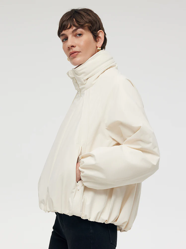 Lightweight Hooded Goose Down Parka - Image 3