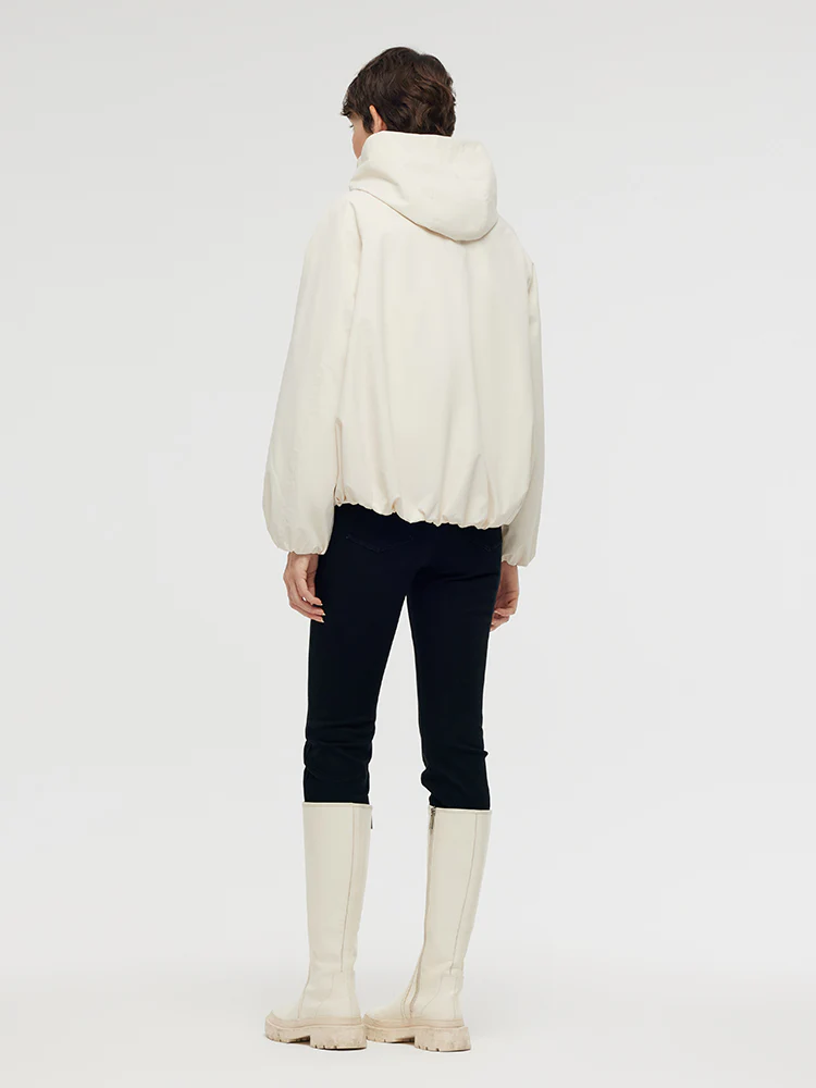 Lightweight Hooded Goose Down Parka - Image 4