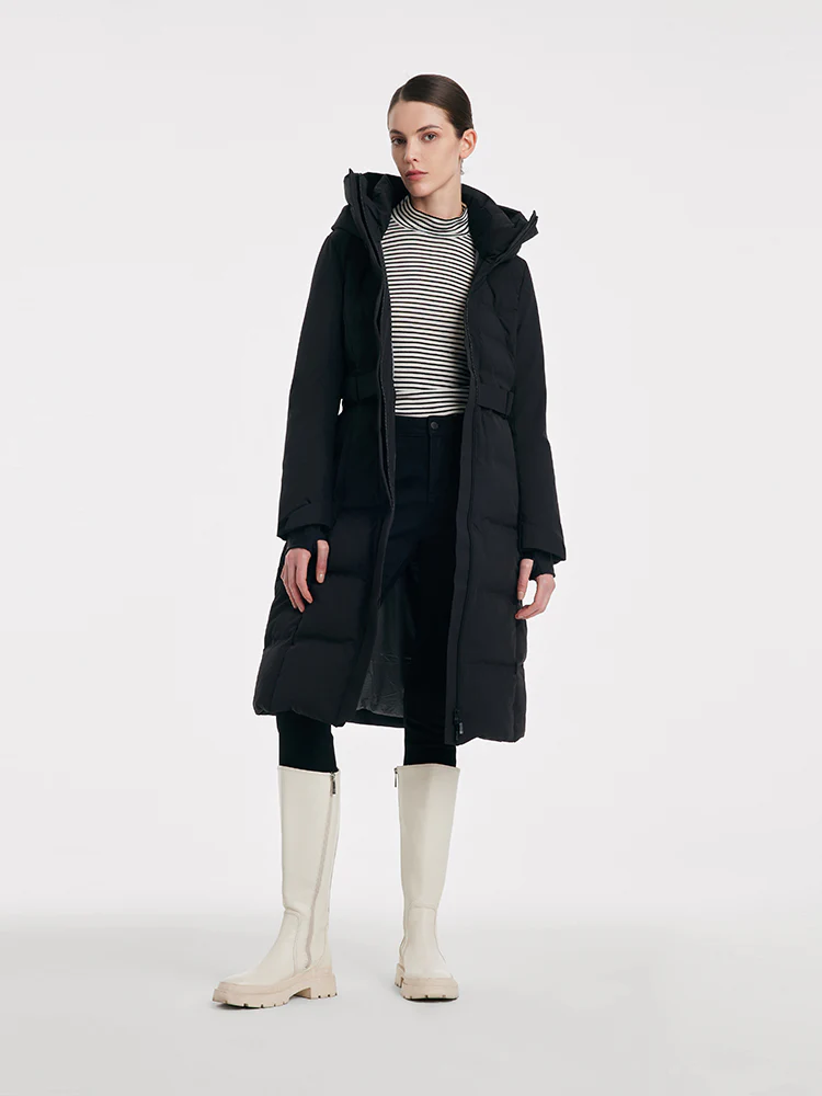 Long Hooded Goose Down Garment - Image 10