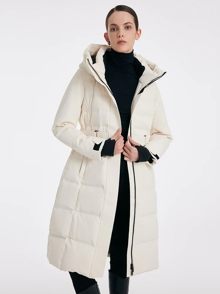 Long Hooded Goose Down Garment - Image 8