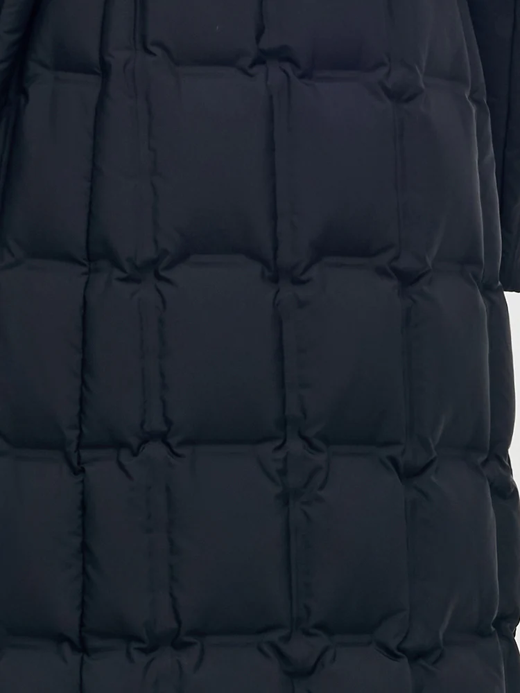 Longline Hooded Goose Down Coat - Image 8