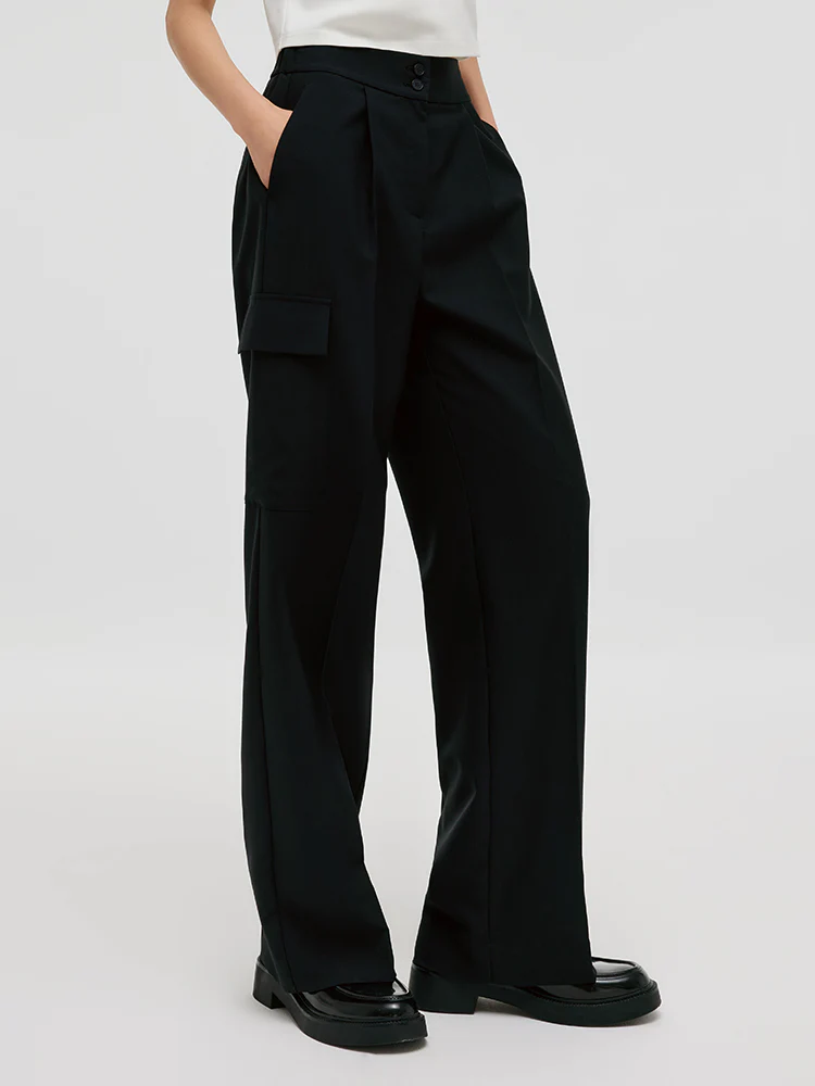 Loose Straight Women Pants With Pockets - Image 5