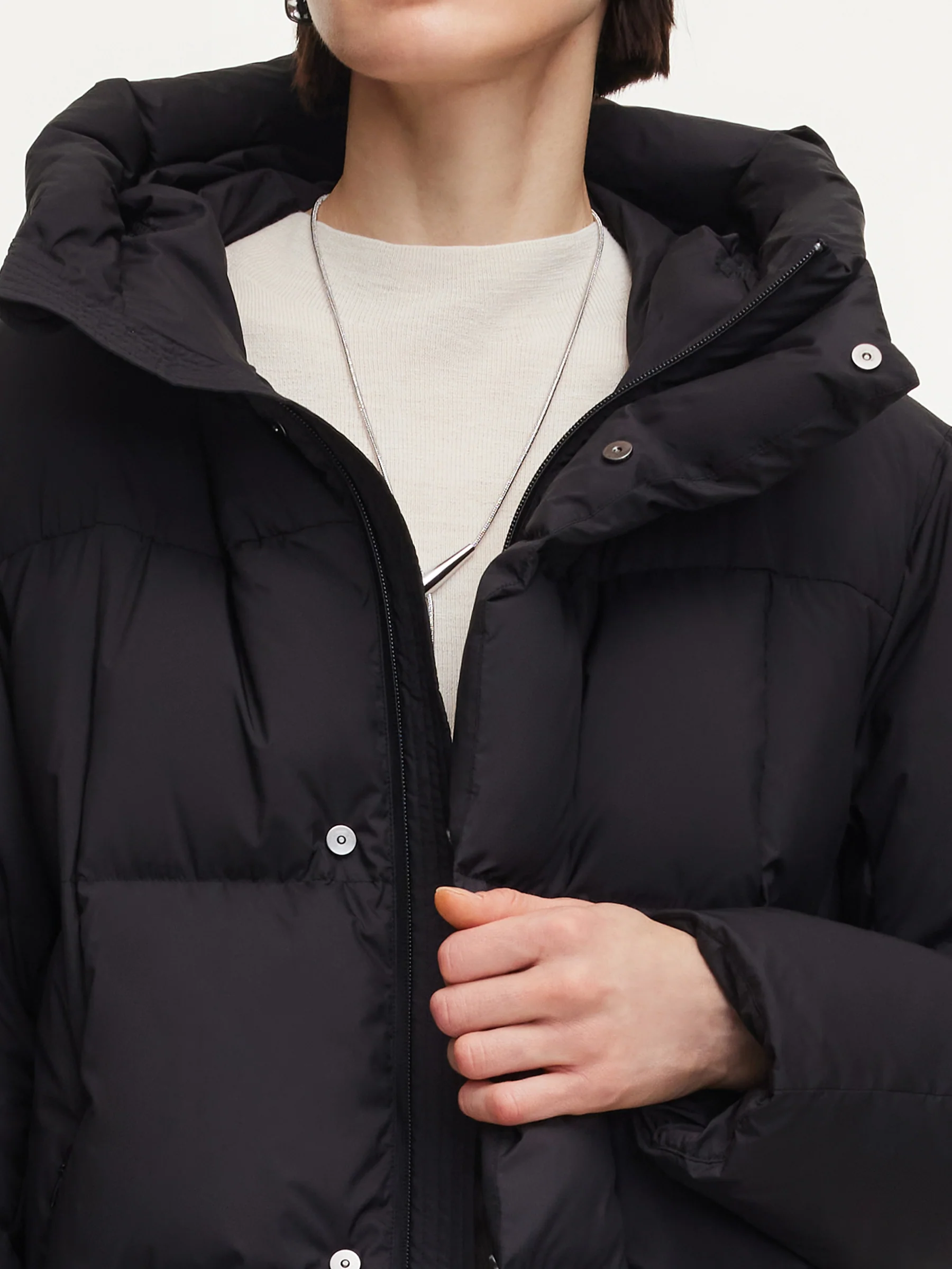 Loose Unisex Hooded Goose Down Jacket - Image 8