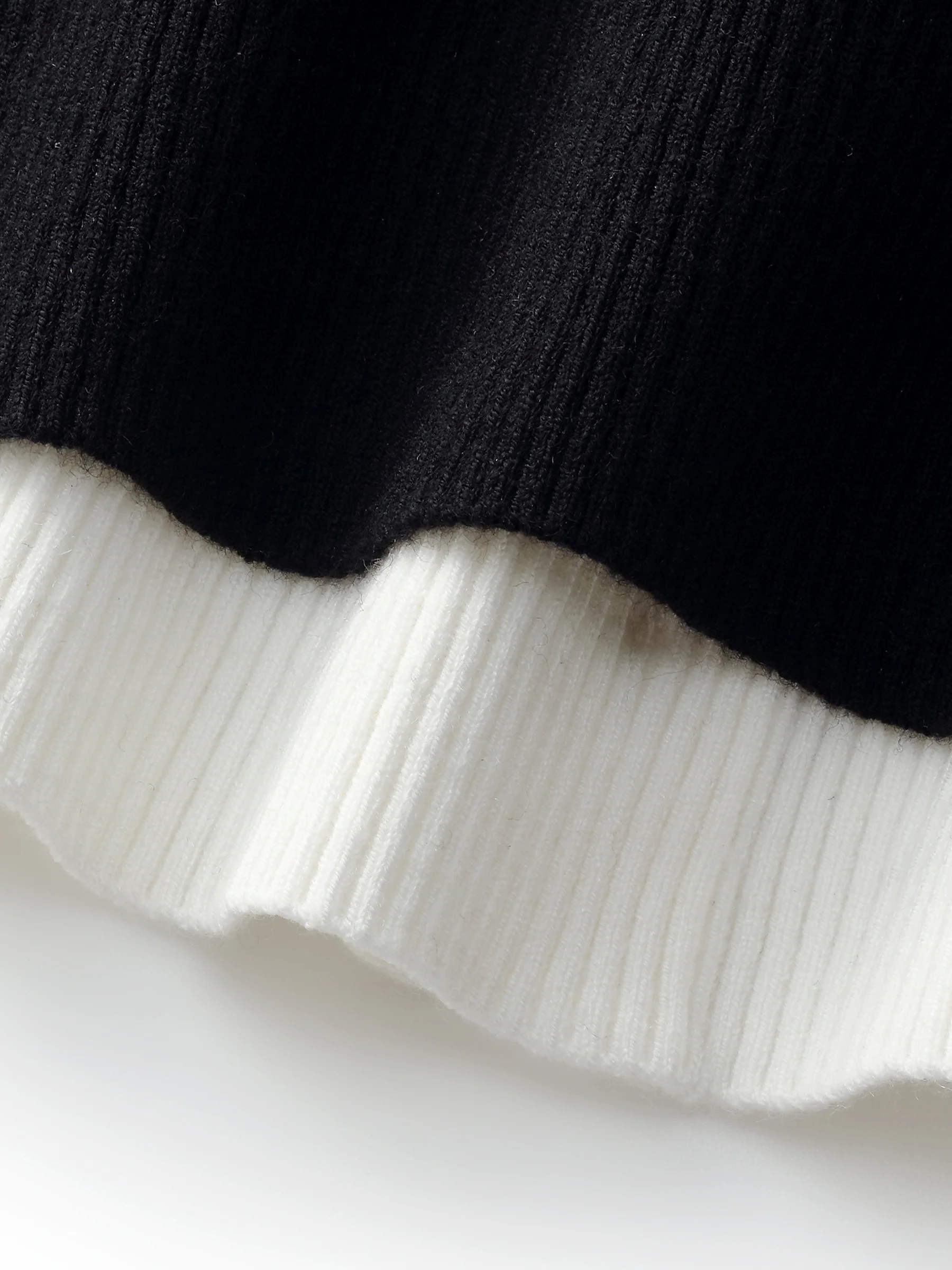 Lyocell Blend Faux-Layered Women Knit Top - Image 7