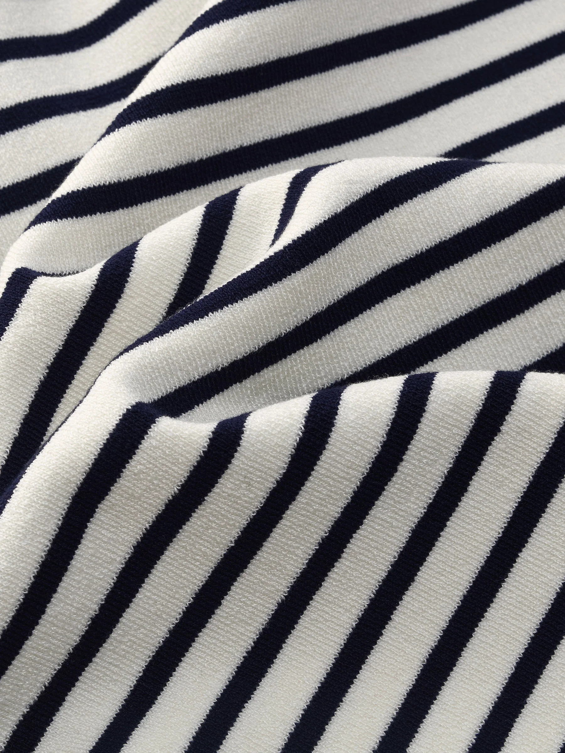 Lyocell Blend Stripe Gathered Waist Women Knit Mini Dress - Image 7