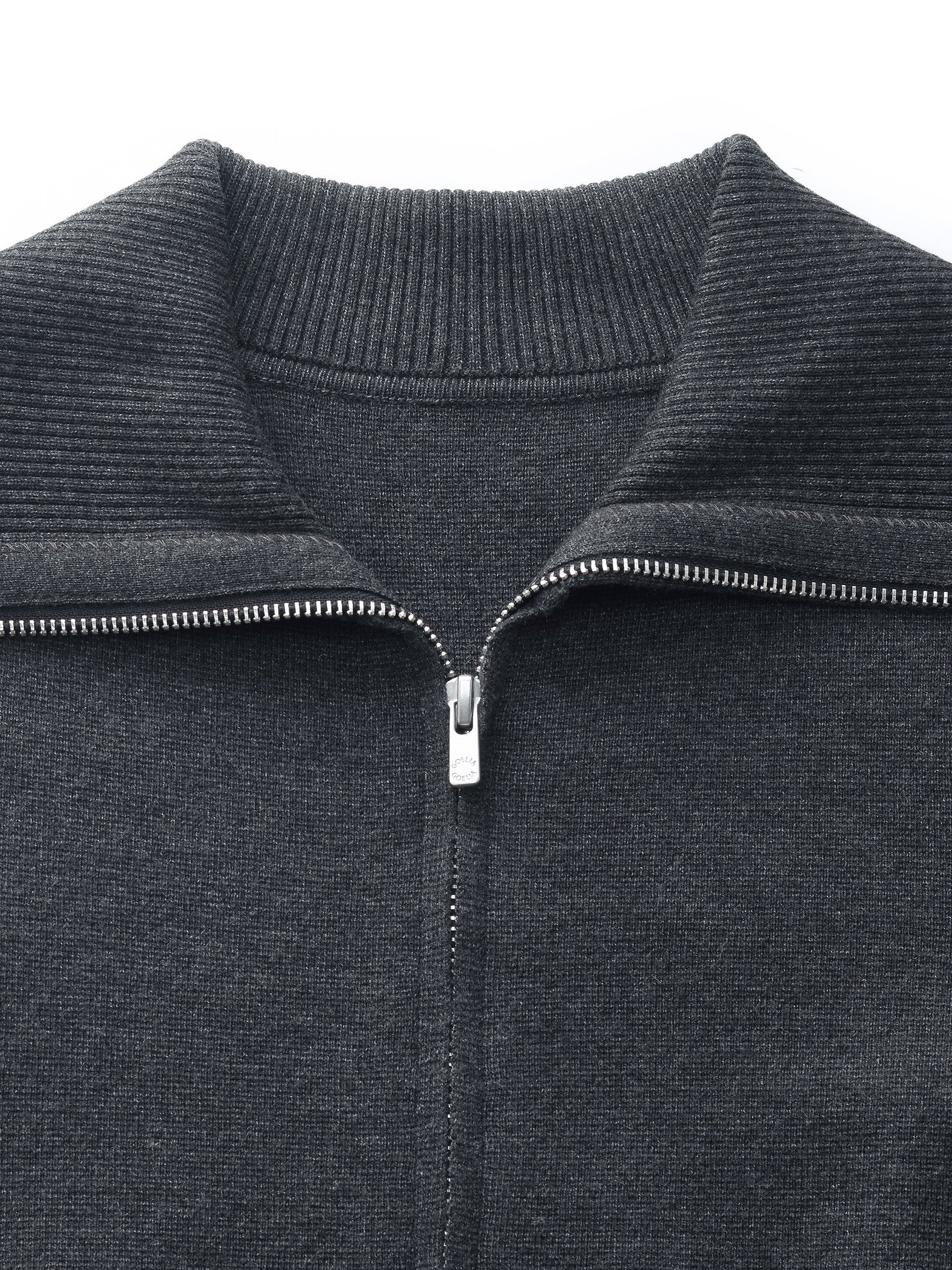 Tencel Wool Blend Zip-Up Women Cardigan - Image 8