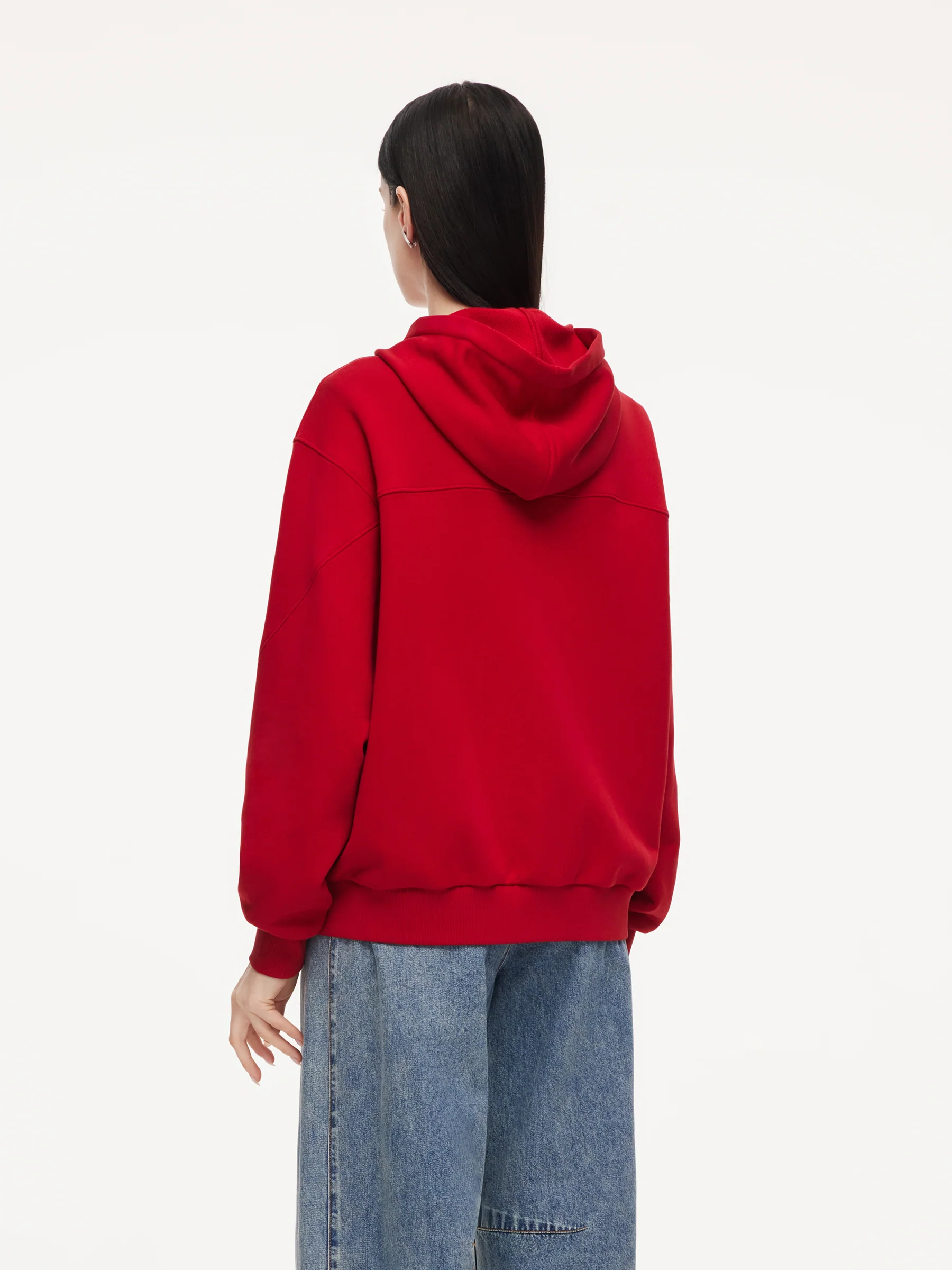Lyocell Cotton Blend Pony Embroidered Unisex Hooded Jacket - Image 3