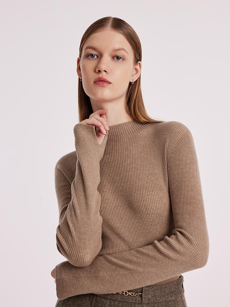 Machine Washable Wool Seamless Women Sweater - Image 12