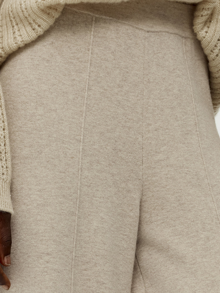 Machine Washable Wool Wide Leg Women Pants - Image 6