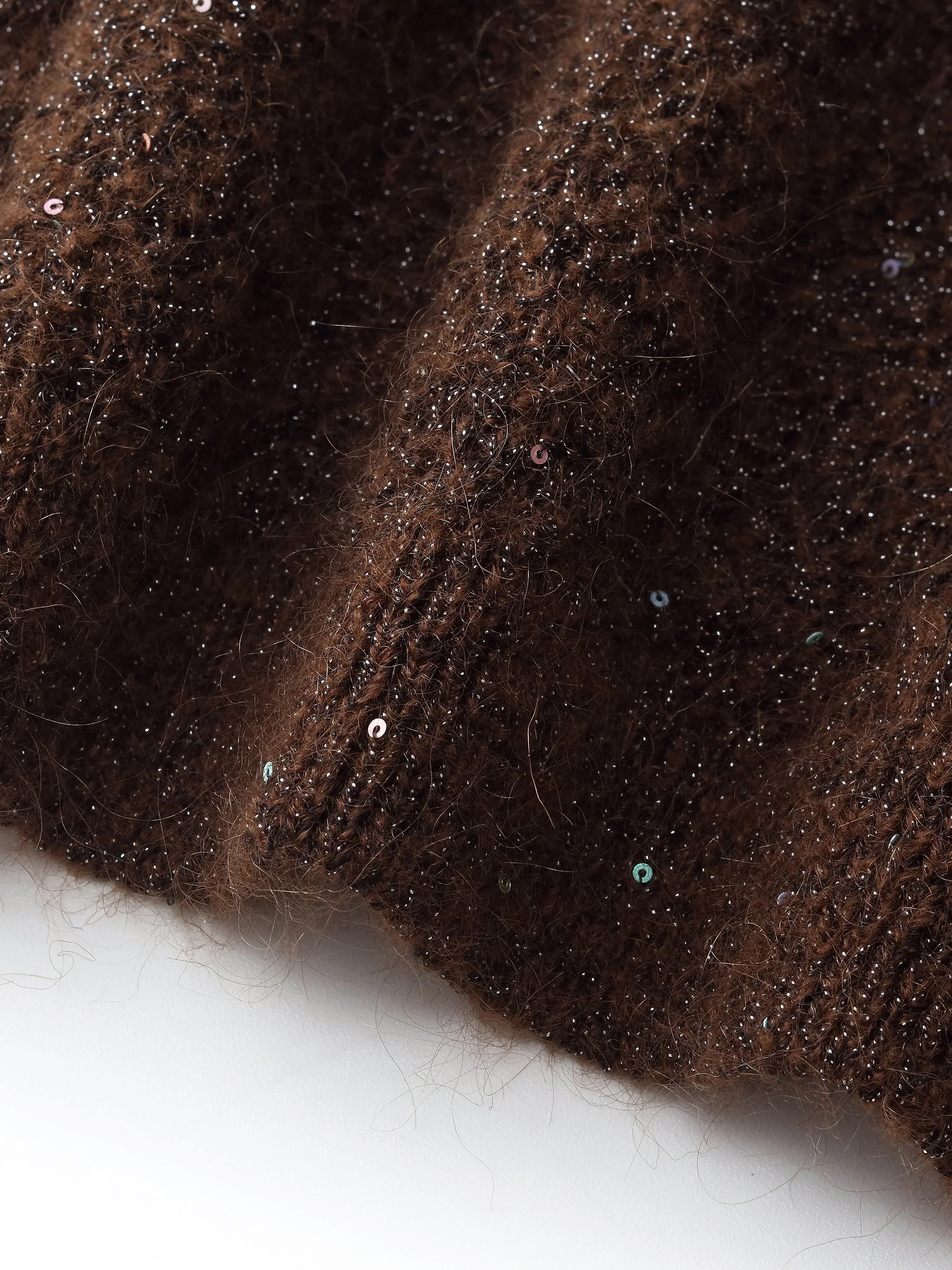 Mohair Wool Blend Sequins Women Sweater - Image 9