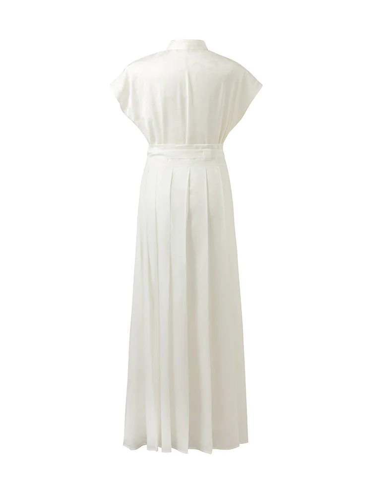 New Chinese-Style Qipao Maxi Dress With Mamianqun And Bottomed Skirt Three-Piece Set - Image 8