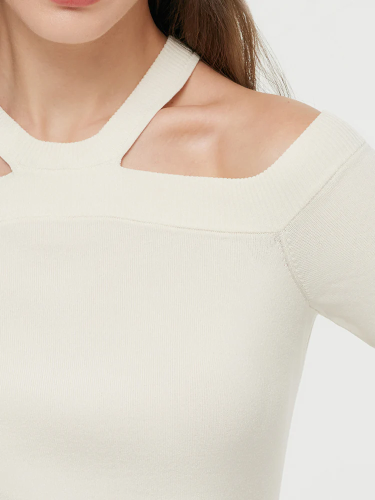 Off-shoulder Women Knit Top - Image 16
