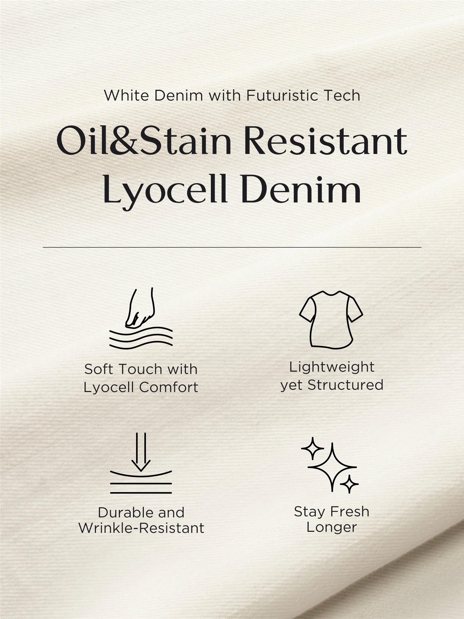 Oil-Resistant Wide Leg Full Length Women Jeans - Image 4