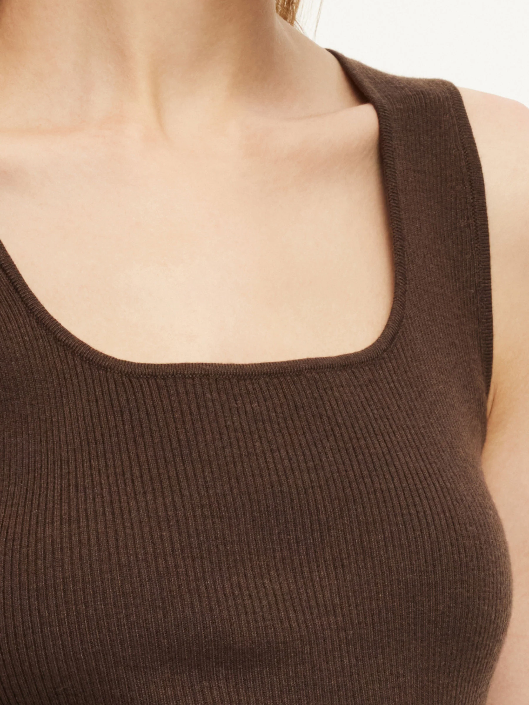 [Preview] Square Neck Women Knit Tank Top - Image 17