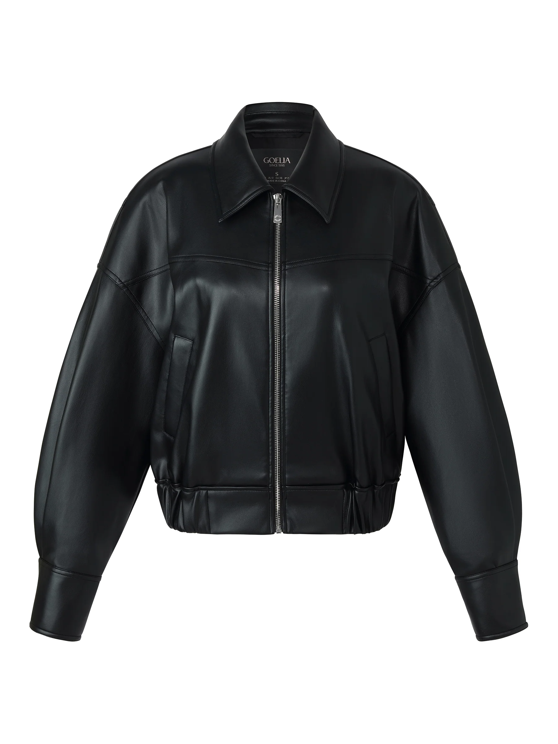 PU Leather Zip-Up Women Jacket - Image 6