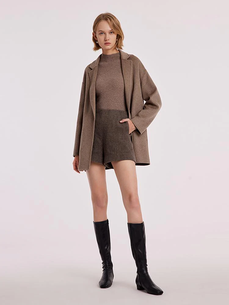 Pure Cashmere Mid-Length Women Coat - Image 2