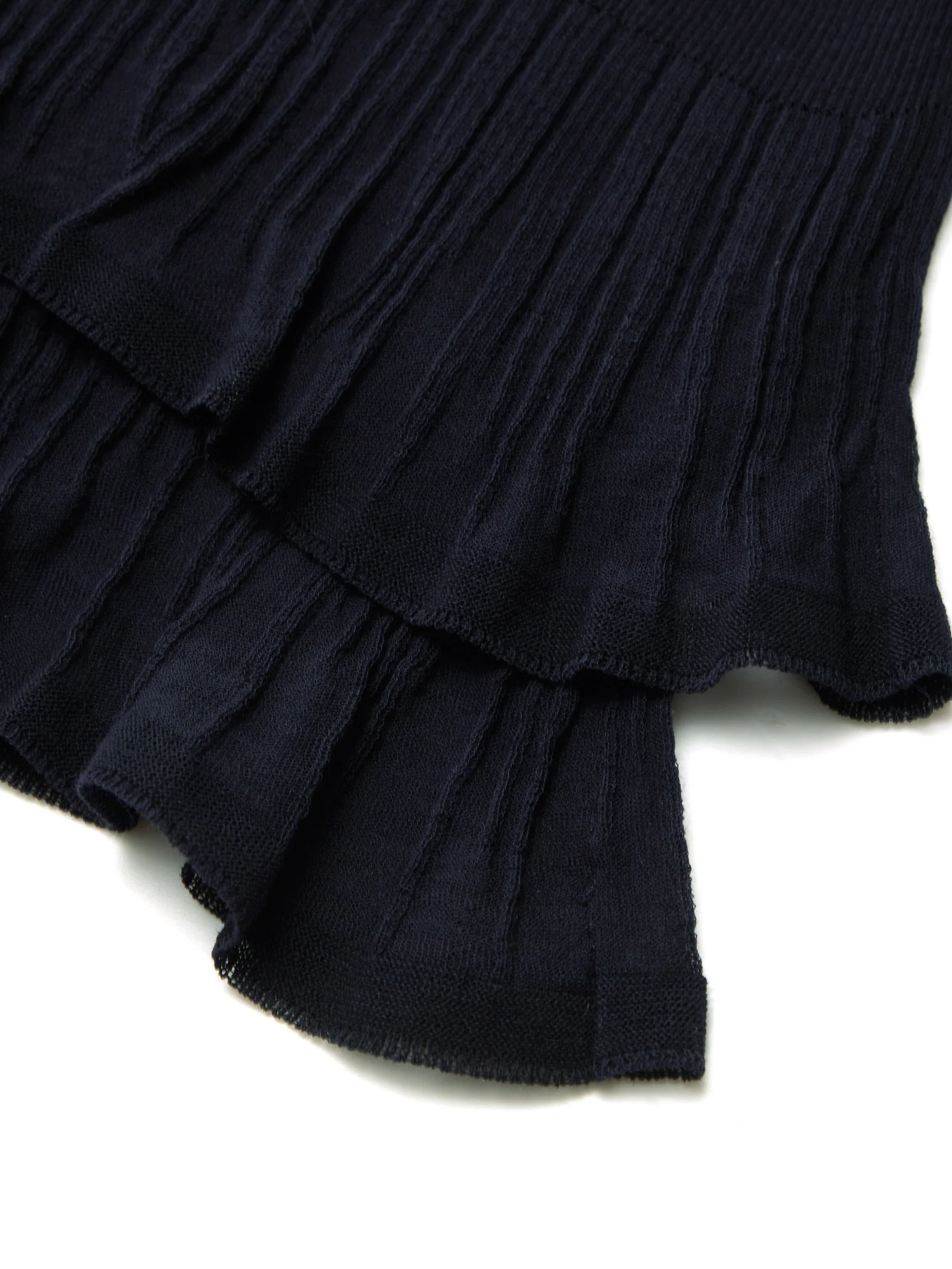 Ruffle Hem Knit Top And A-Line Skirt Two-Piece Set - Image 8
