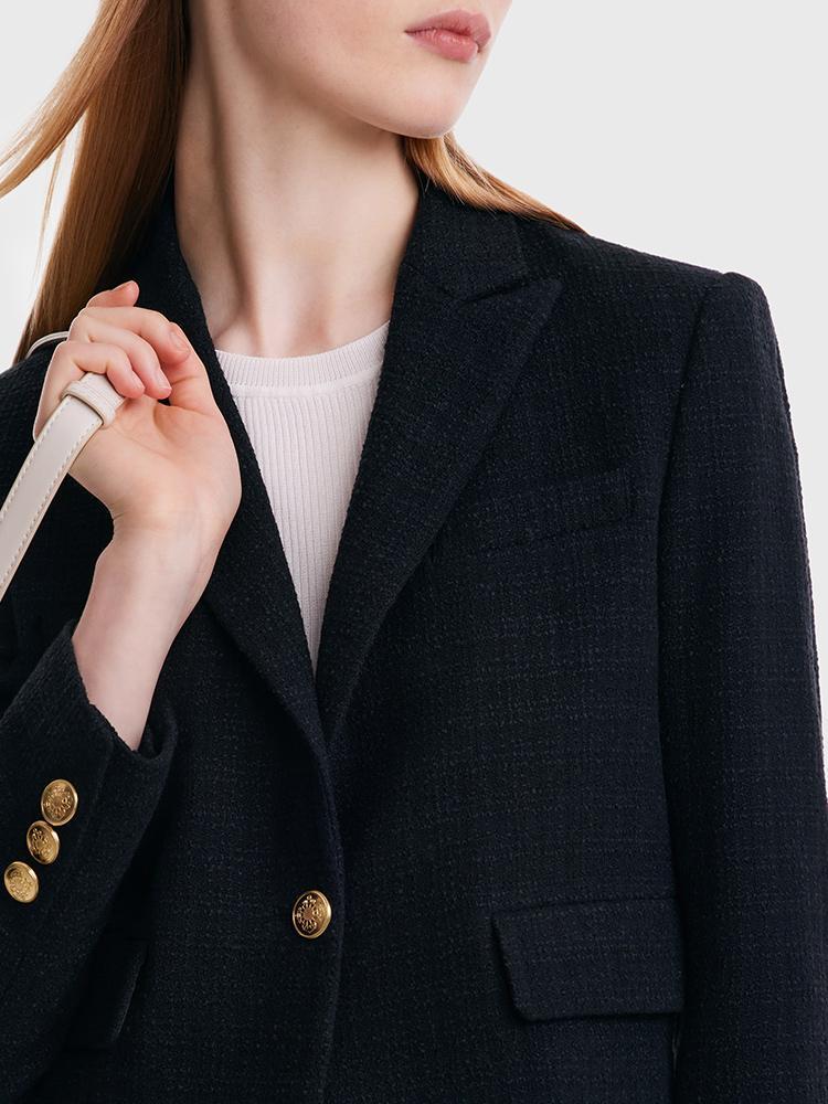 Short Blazer And A-line Women Skirt Two-Piece Suit - Image 13