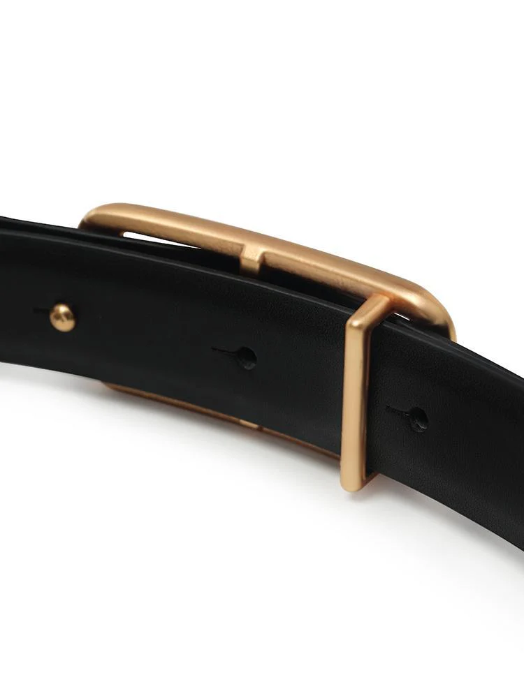 Black And Brown Simple Reversible Leather Belt - Image 3