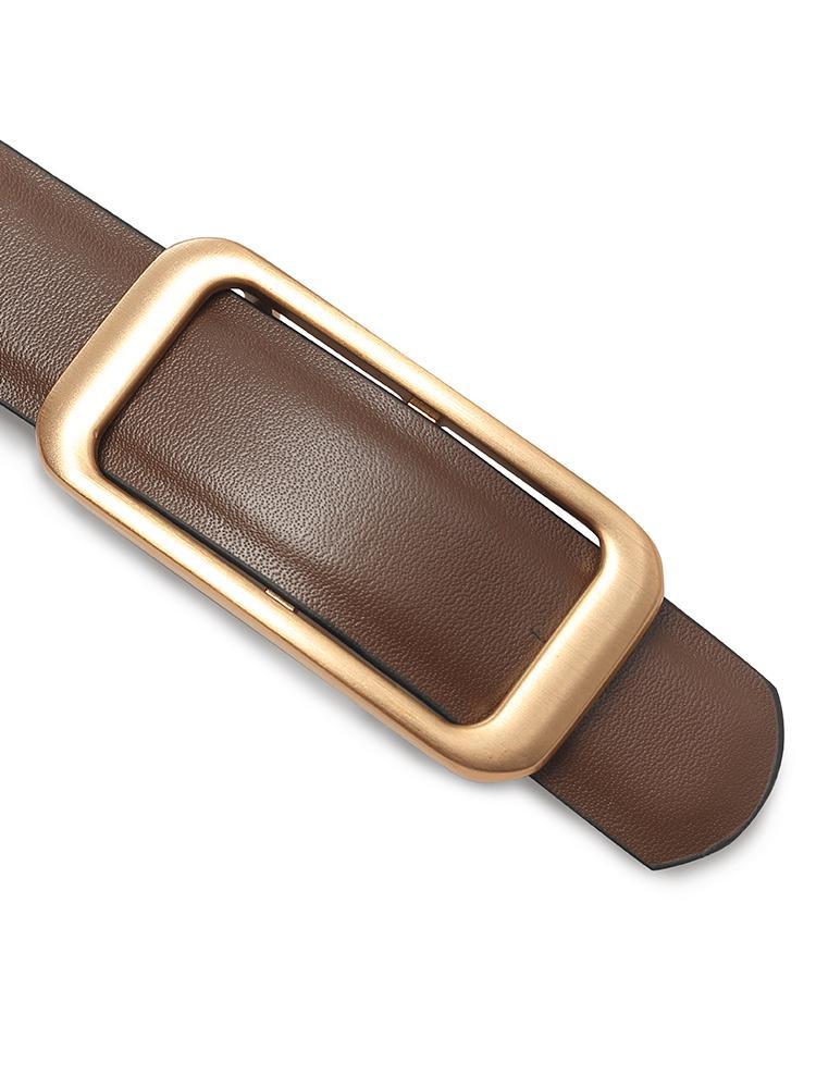 Black And Brown Simple Reversible Leather Belt - Image 4