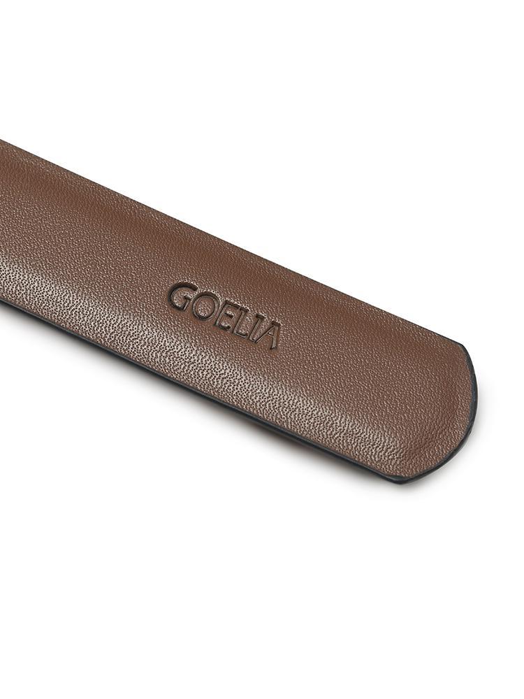 Black And Brown Simple Reversible Leather Belt - Image 5